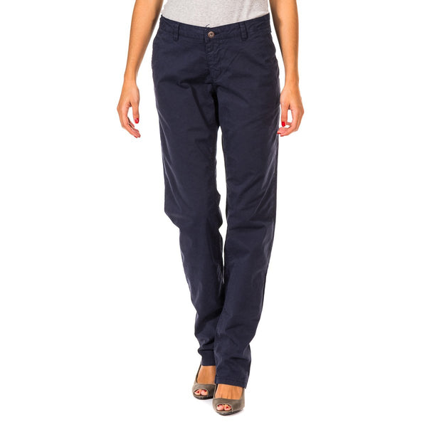 Pantalon largo de bajos con corte recto 31694100 para Mujer