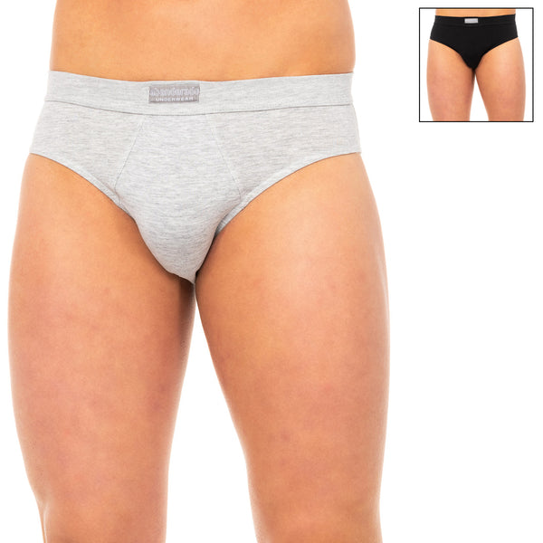 Pack-2 Slips tejido transpirable frontal anatómico A5399 para Hombre