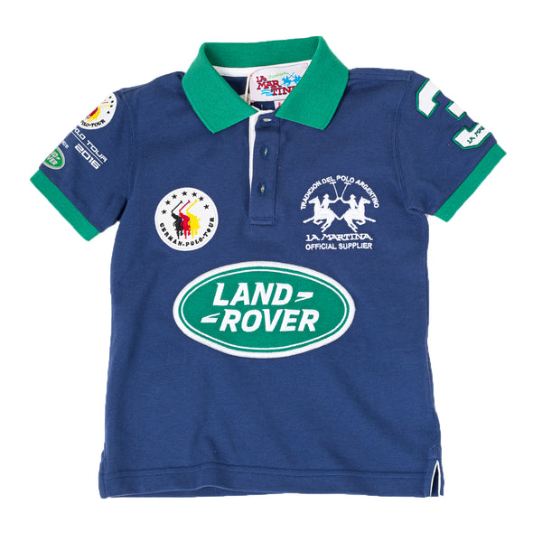Polo Niño Manga Corta con Cuello de Solapa 2KP027