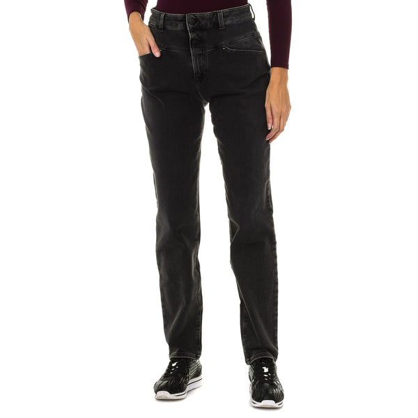 Pantalones Largos Tejanos de Tejido Elástico 6Y5J14-5D26Z para Mujer