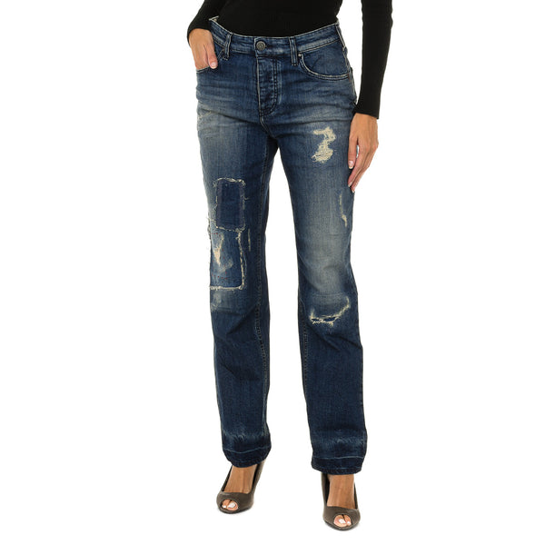 Pantalón Mujer Tejano Boy Fit Efecto Gastado 6Y5990-5D3UZ