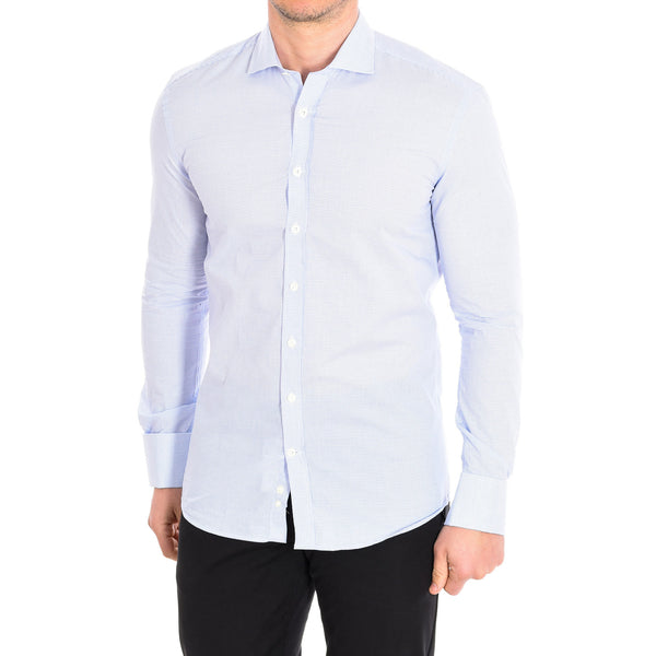 Camisa manga larga Slim y cuello de solapa BRUCE4 para Hombre