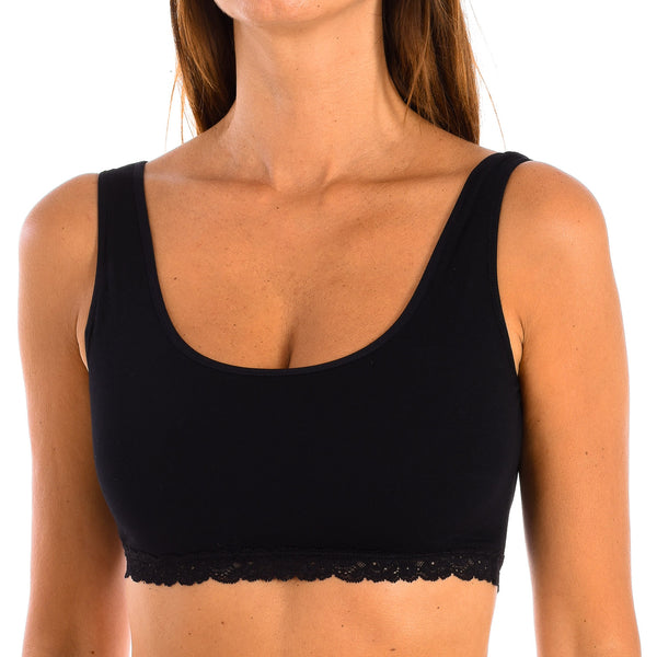 Sujetador Top Mujer Fresh Cotton Lace 1032348