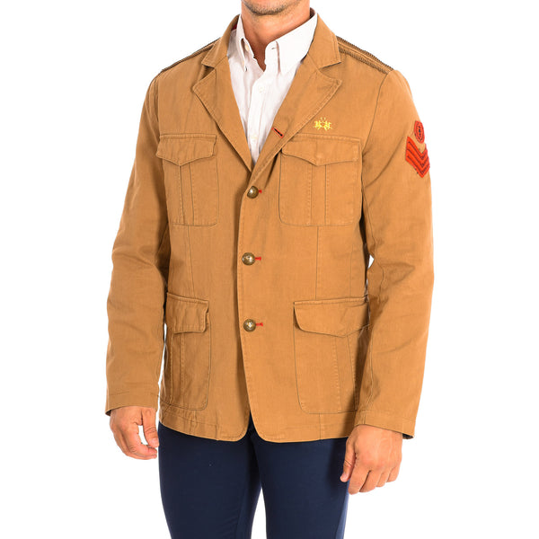 Chaqueta de Hombre Corte Regular con Cuello con Solapa TMJE30-TW412