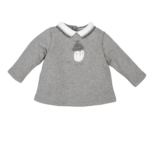 Jersey manga larga y cuello de solapa 3810W17 para Bebé