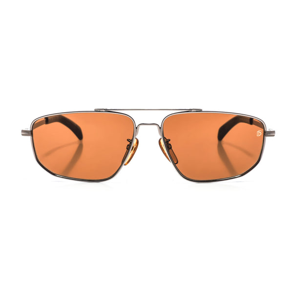 Gafas de Sol Estilo Piloto Rectangulares de Metal 7049GS para Hombre