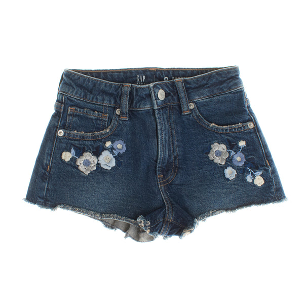 Pantalones cortos bordados de tiro alto 601037 para Niñas