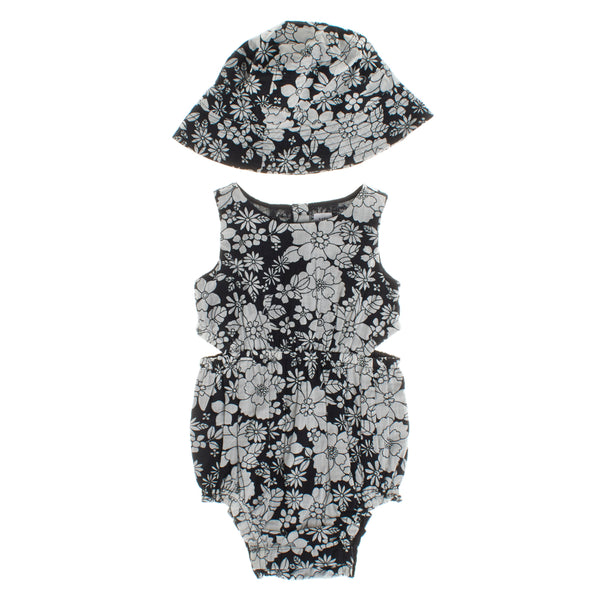 Conjunto Body Sin Mangas y Sombrero 600462 para Bebé Niña