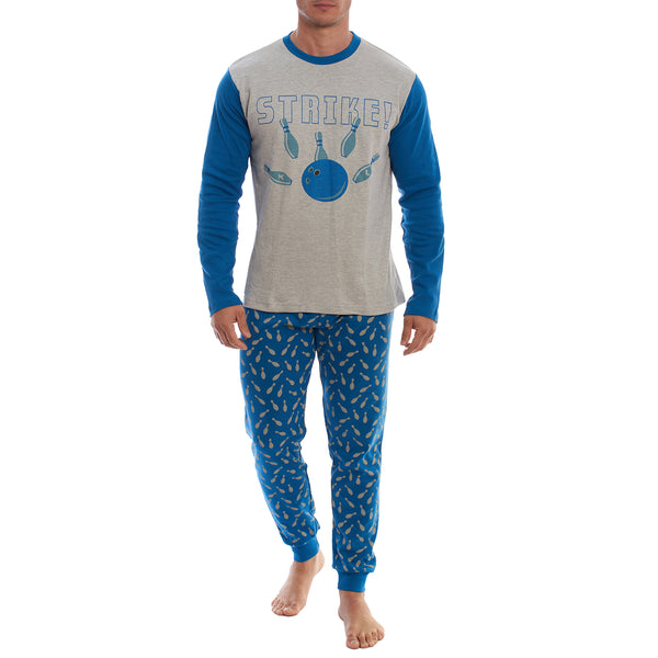 Pijama Hombre Algodón de Manga Larga KLP4