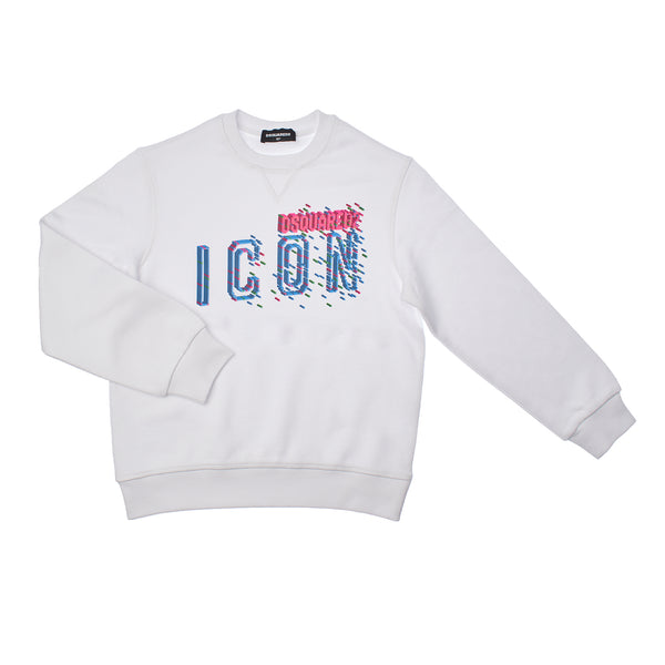 Sudadera Relax Icon Cuello Redondo DQ2031D0-09BDQ para Niña
