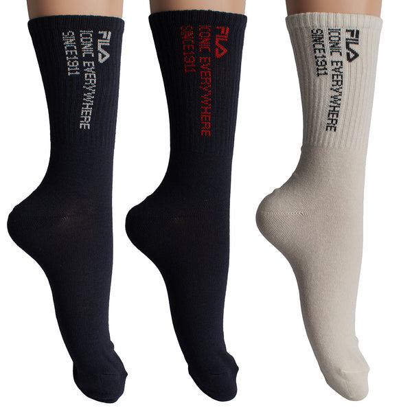 Pack-3 Calcetines Largos de Algodón F3606 para Mujer