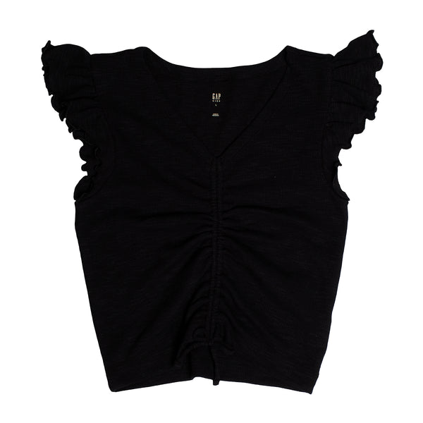 Camiseta Manga Corta con Volantes 665918 para Niña