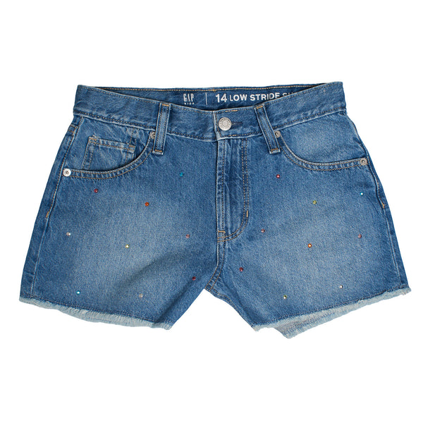 Short Vaquero con Brillantes 674015 para Niña