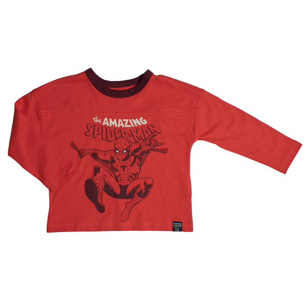 Camiseta Manga Larga Marvel Comics 431631 para Bebé Niño