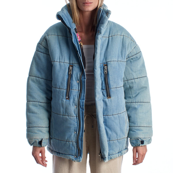 Chaqueta acolchada Keim Down Denim Eco WJCT3404F para Mujer