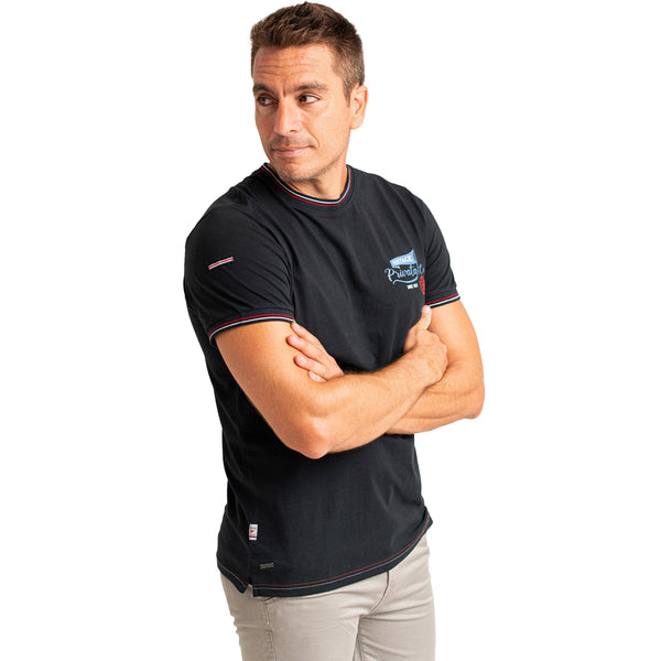 Camiseta Hombre Manga Corta de Algodón Estampada PRI2534