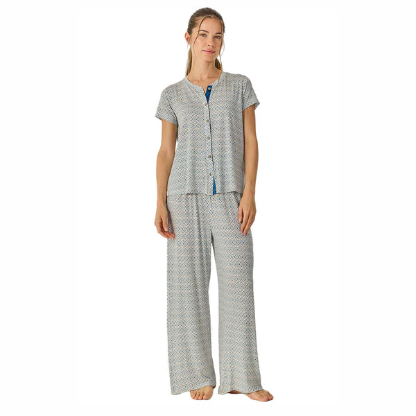 Pijama Mujer Verano con Pantalón Largo Fluido JJB28