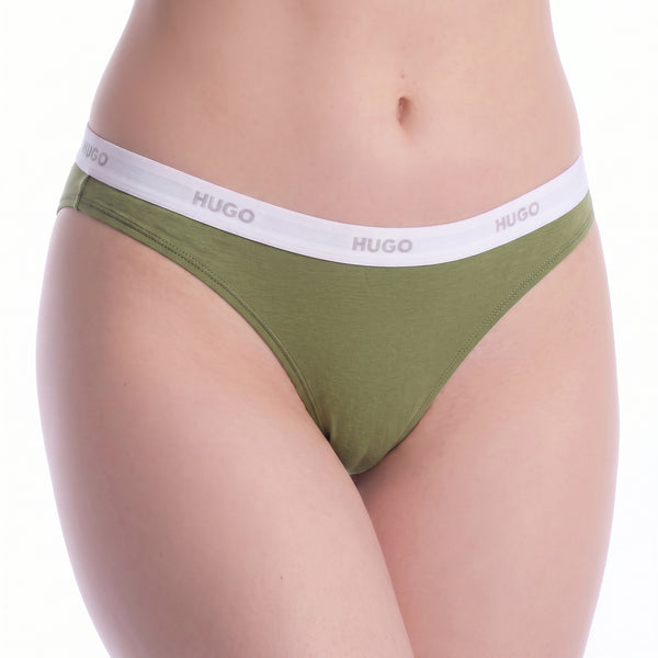 Tanga Mujer de Algodón Elástico con Logo 50557101