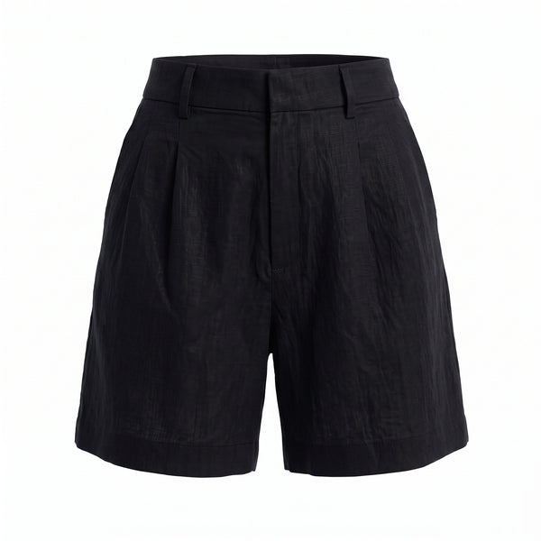 Pantalón Corto Mujer Plisado de Tiro Alto 664970