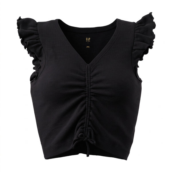 Camiseta Manga Corta con Volantes 665918 para Niña