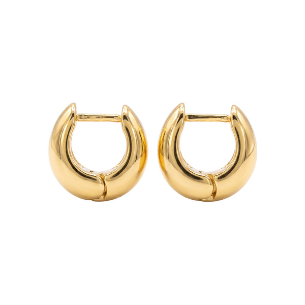 Pendientes Mujer Aro Pequeño en Plata de Ley 925 con Baño de Oro BIPE071